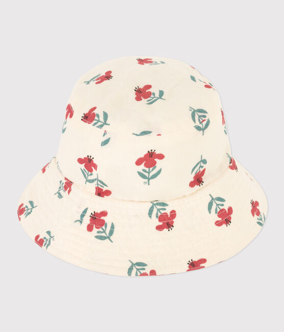 Capelina de gasa de algodón con flores para niña blanco AVALANCHE/ MULTICO