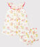 Vestido estampado y braguita «bloomer» para bebé niña blanco MARSHMALLOW/blanco MULTICO