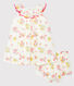 Vestido estampado y braguita «bloomer» para bebé niña