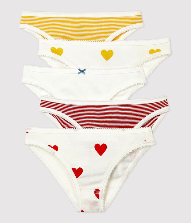 Juego semanal de 5 braguitas de mujer multicolor