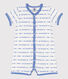 Mono corto jacquard de algodón para bebé