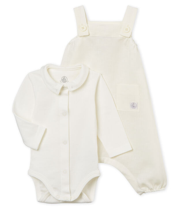 Conjunto 2 piezas ceremonial de lino para beb&eacute; ni&ntilde;o multicolor