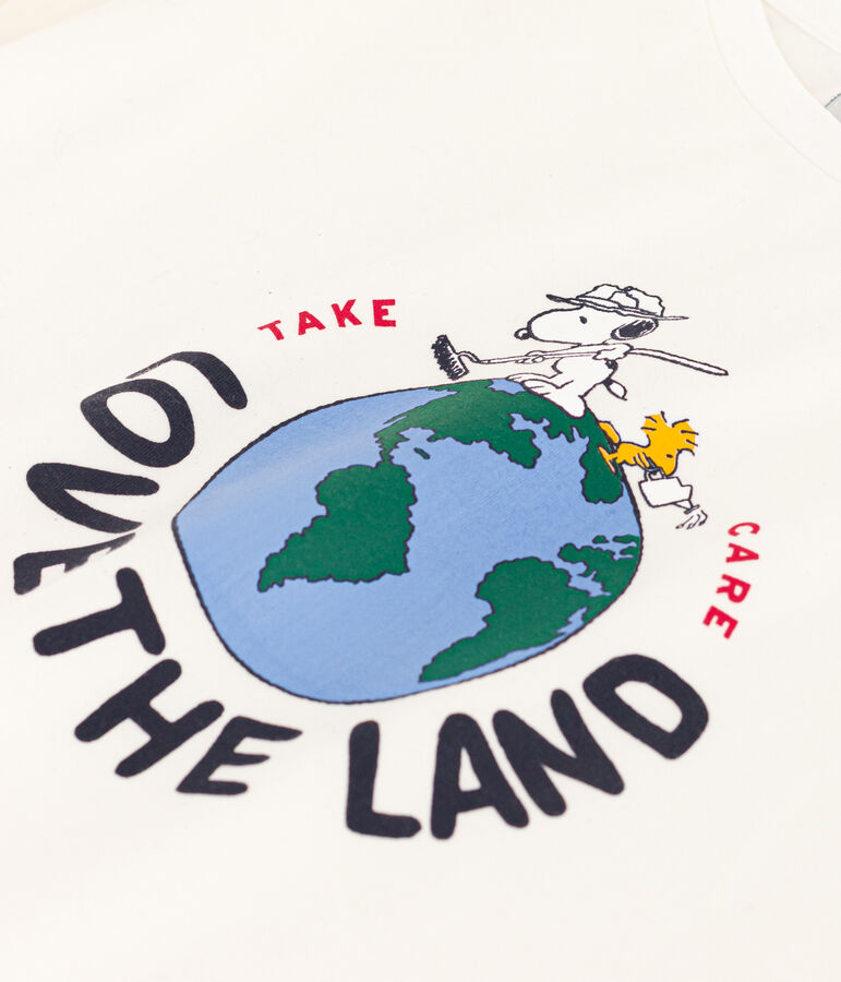 Camiseta LE BOXY de algod&oacute;n para mujer blanco