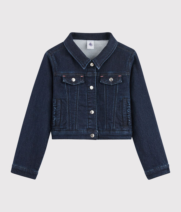 Chaqueta vaquera de ni&ntilde;a azul