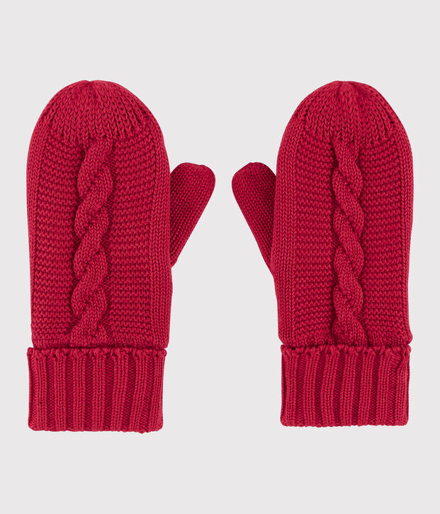 Manoplas para ni&ntilde;a/ni&ntilde;o rojo