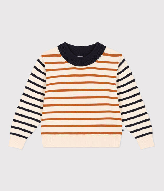 Jersey marinero de algodón de niña/niño blanco AVALANCHE/ MULTICO