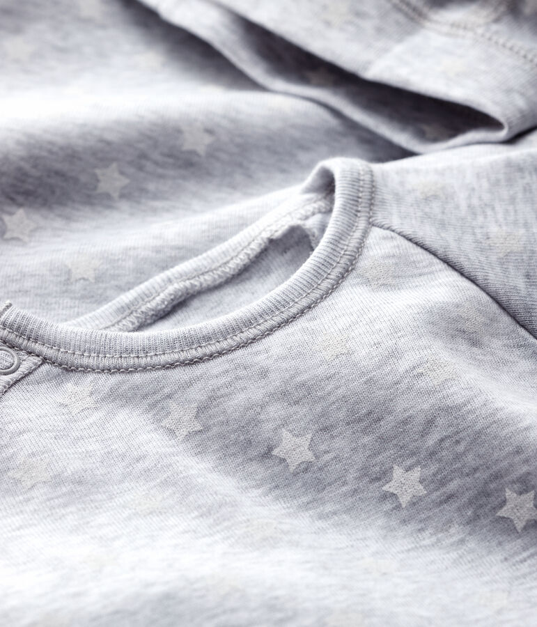 Estuche de regalo de nacimiento gris de mezclilla de beb&eacute; de algod&oacute;n org&aacute;nico multicolor