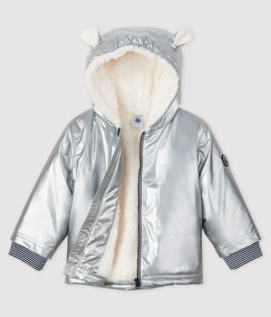 Chubasquero cálido para bebé niña/niño gris ARGENT