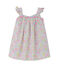 Vestido estampado para bebé niña blanco ECUME/blanco MULTICO