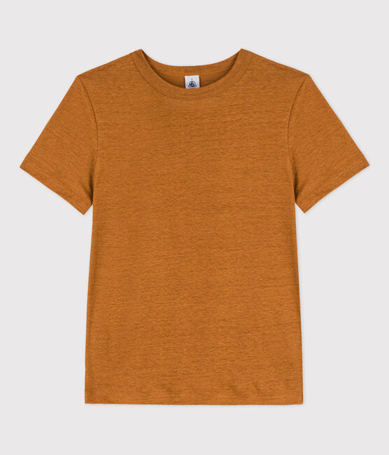Camiseta L'ICONIQUE de lino de mujer marron TOAST