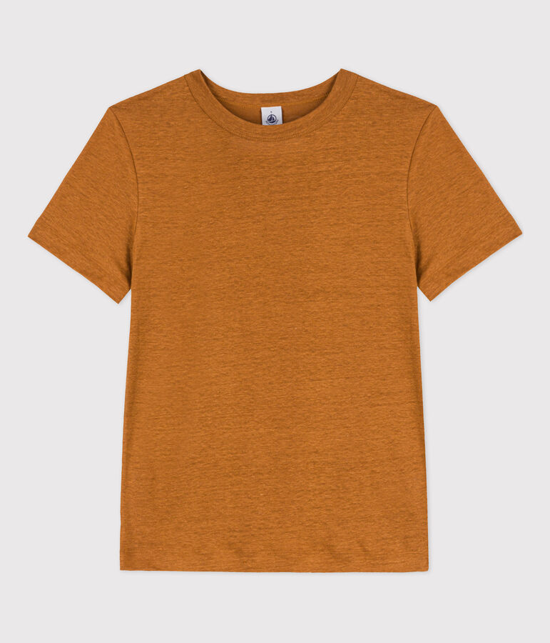 Camiseta L'ICONIQUE de lino de mujer marron