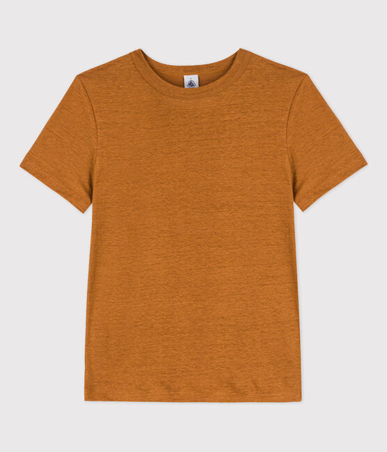 Camiseta L'ICONIQUE de lino de mujer marron TOAST