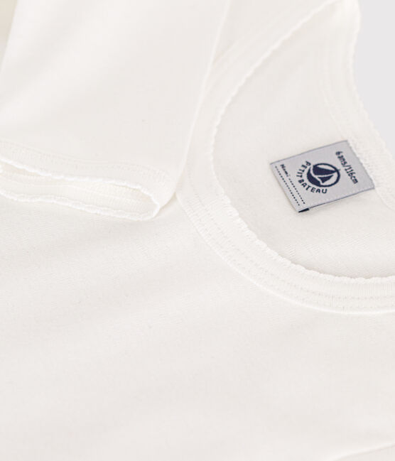 Lote de 2 camisetas blancas de manga larga de niña variante 1