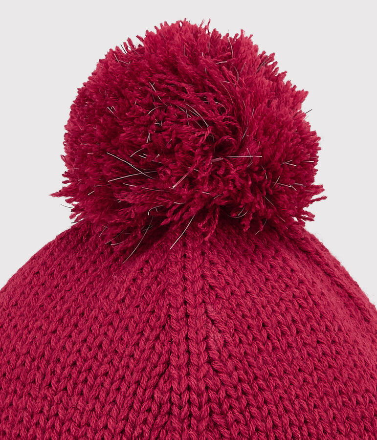 Gorro para ni&ntilde;a rosa
