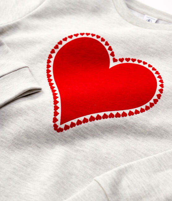 Sudadera de muletón de niña/niño gris BELUGA CHINE