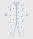 Pijama de terciopelo con estrellas para bebé