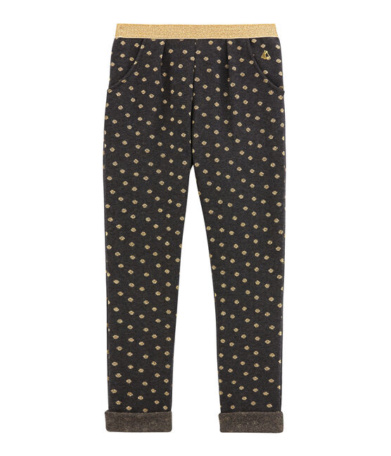 Pantalón para niña negro CITY/amarillo DORE