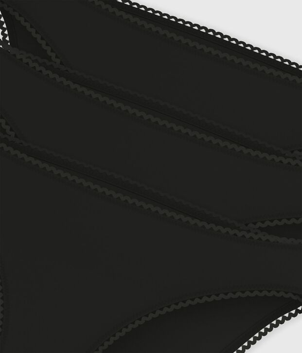 Pack de braguitas de mujer en algod&oacute;n y elastano. multicolor