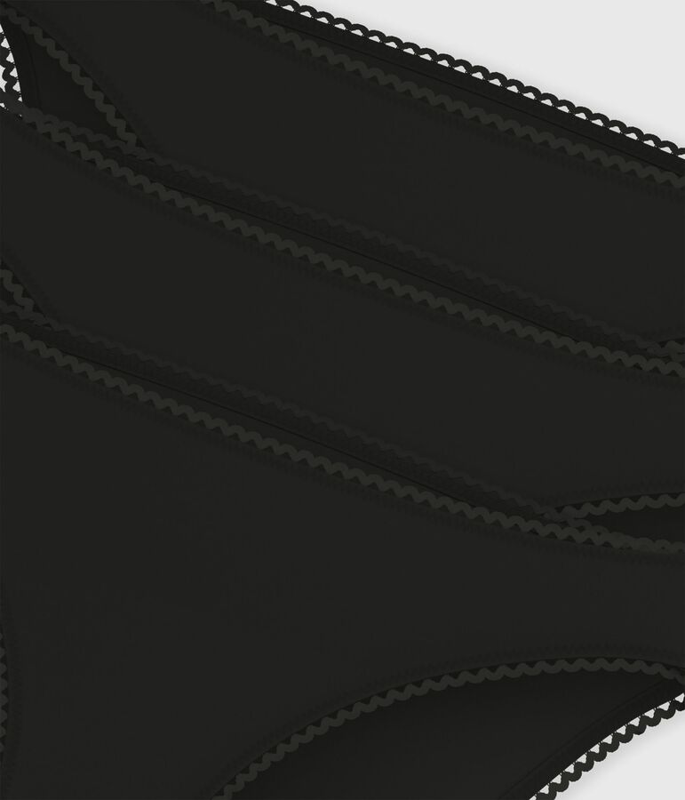 Pack de braguitas de mujer en algod&oacute;n y elastano. multicolor