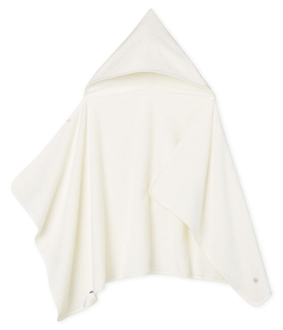 Capa de baño de rizo para bebé blanco MARSHMALLOW