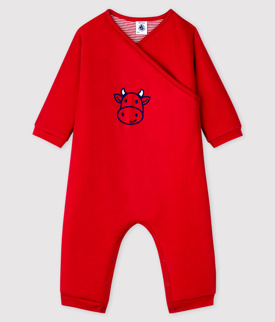 Mono largo de algodón para bebé niño/niña rojo TERKUIT
