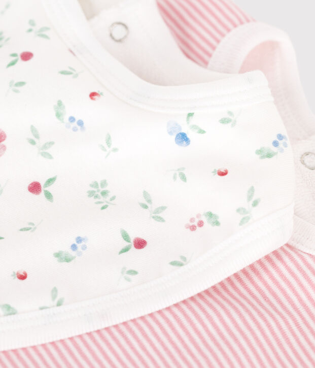 Juego de 2 baberos estampados de algod&oacute;n para beb&eacute; multicolor