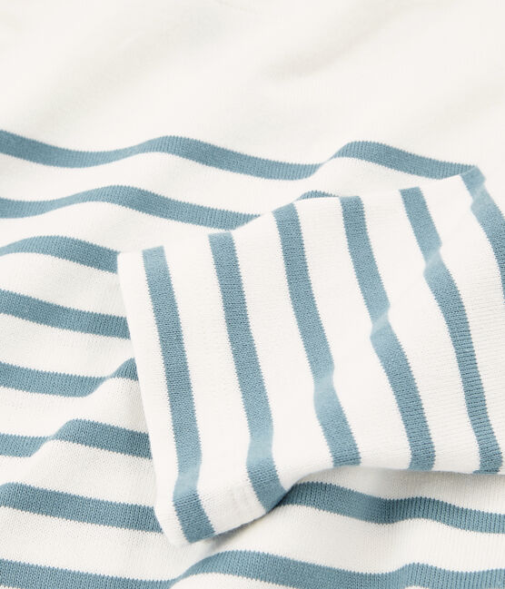 Jersey marinero con vuelo para mujer blanco MARSHMALLOW/azul FONTAINE