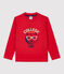 Camiseta de manga larga de algodón de niño rojo TERKUIT