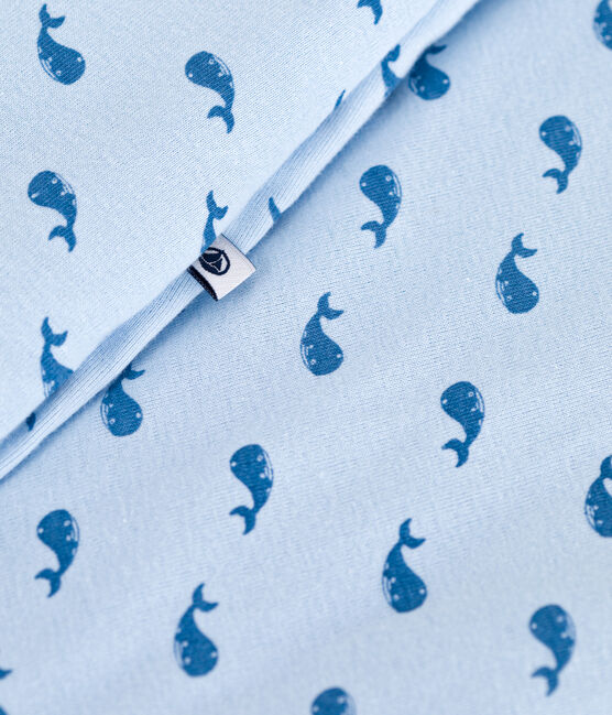 Saco de algodón para bebé con estampado de ballenas TOG 2 azul TOUDOU/ ALASKA