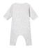 El Bodi pijama bebé mixto gris BELUGA/blanco ECUME