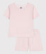 Pijama corto infantil de algodón