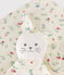 Doudou de algodón estampado para bebé blanco MARSHMALLOW/blanco MULTICO