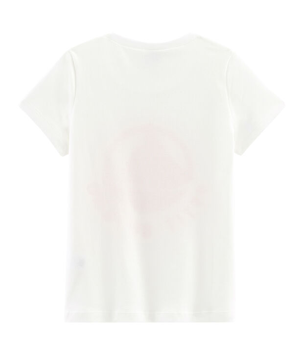 Camiseta infantil con logotipo blanco