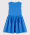 Vestido de lino sin mangas para niña azul BRASIER