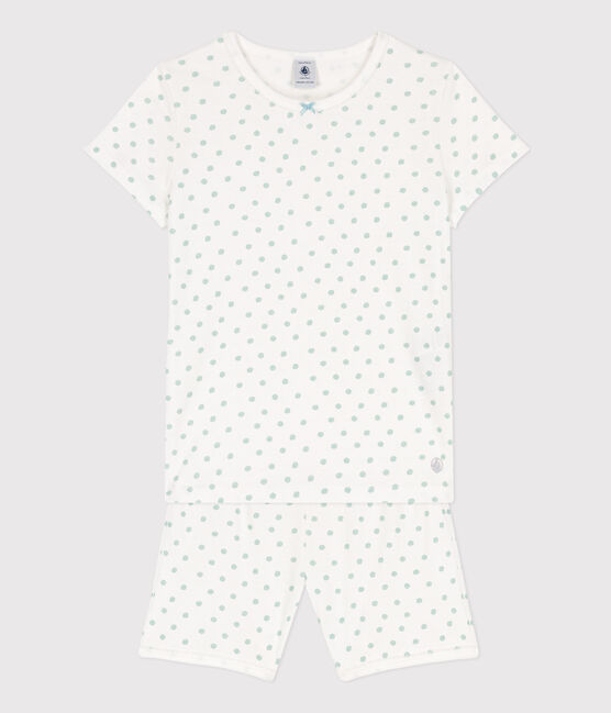 Pijama corto de algodón con lunares para niña MARSHMALLOW/ BOB