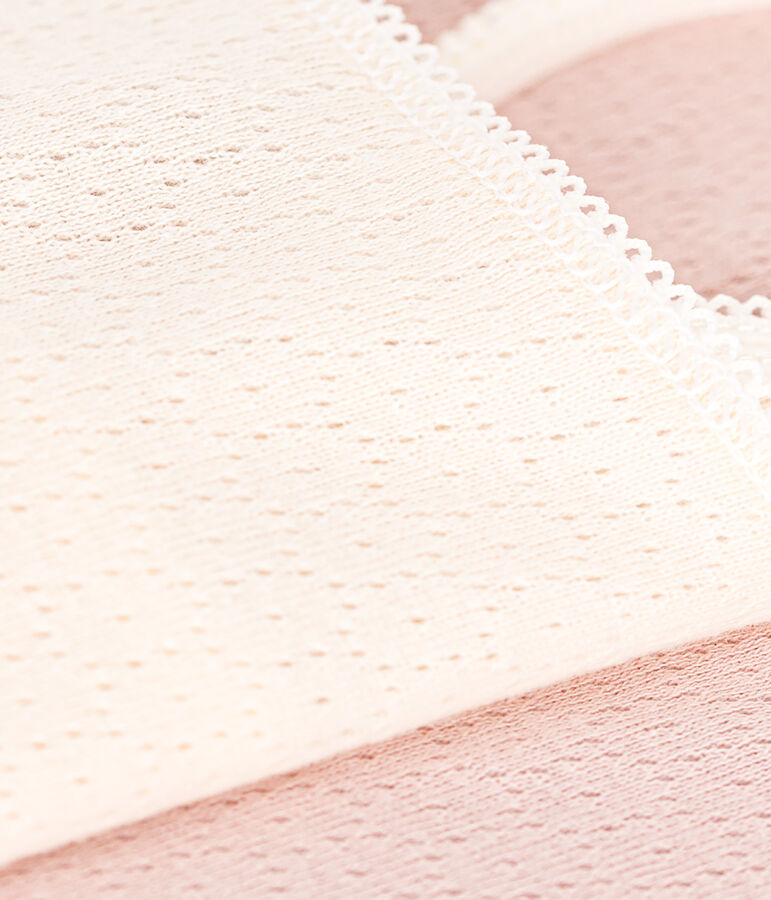 Juego de 2 camisetas de tirantes de algod&oacute;n calado para mujer multicolor