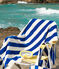 TOALLA DE PLAYA RIZADO RAYAS variante 1