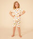 Pijama corto infantil de algodón con estampado
