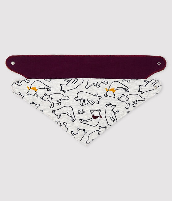 Lote de 2 bandanas-baberos para bebé variante 1