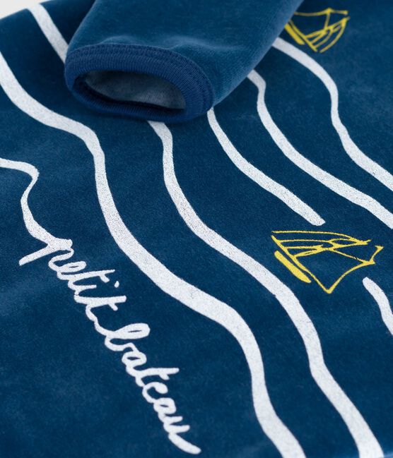 Dors-bien en bouclette velour azul INCOGNITO