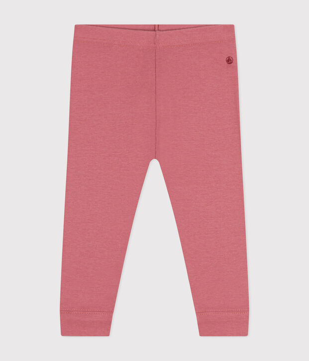 Leggings de algod&oacute;n para beb&eacute; rosa