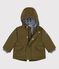 Parka hidrófuga de bebé. verde MILITARY