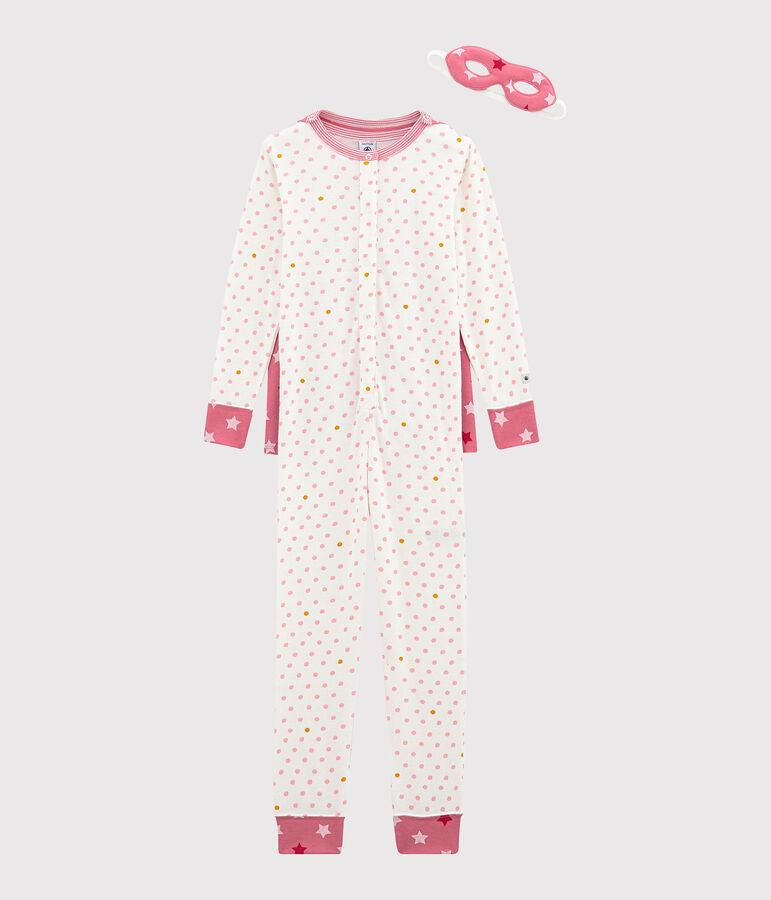 Buzo largo para ni&ntilde;a peque&ntilde;a blanco/multicolor