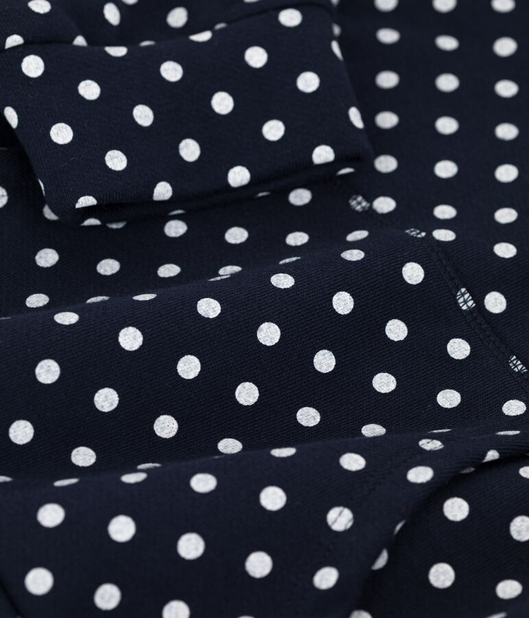 Sudadera con capucha de ni&ntilde;a azul/crudo