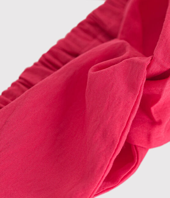 Diadema de tela lisa para bebé rosa GLOSS