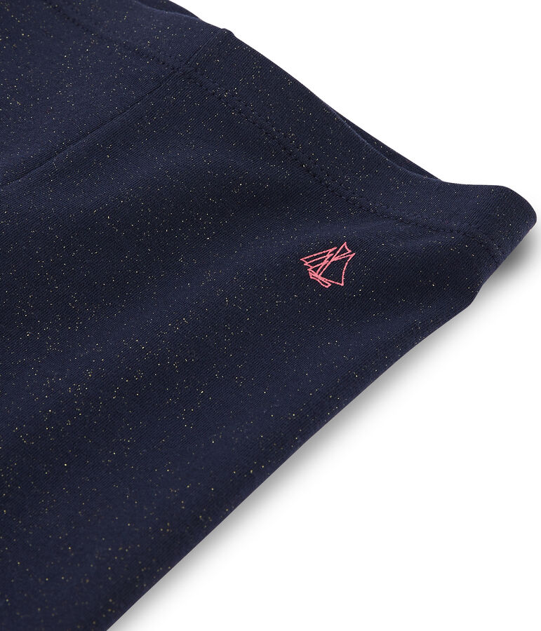 Leggings ciclista de ni&ntilde;a azul/amarillo