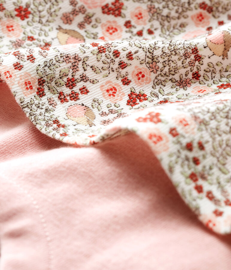 Vestido tipo leggings estampados para beb&eacute; ni&ntilde;a blanco/multicolor