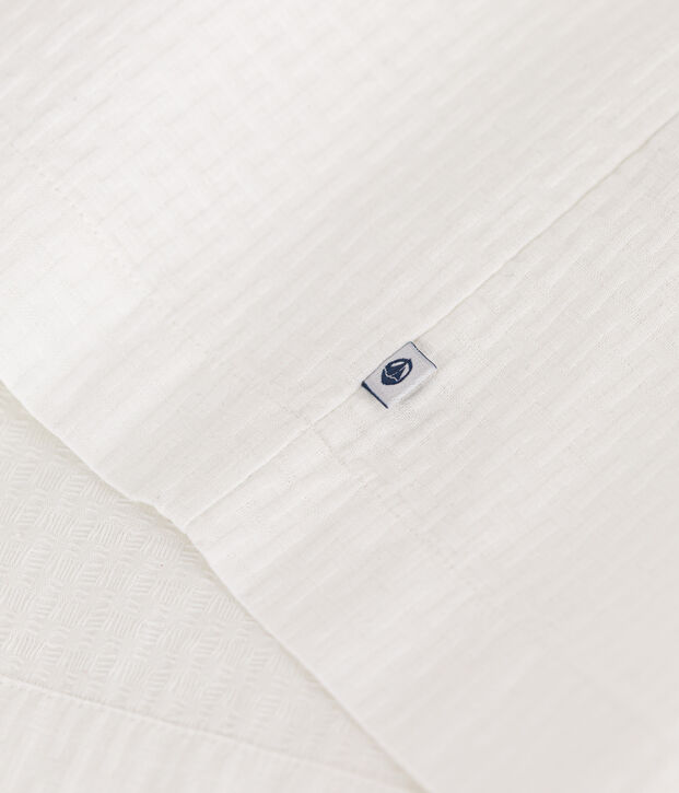 Vestido sin mangas de algod&oacute;n fa&ccedil;onn&eacute; para ni&ntilde;a blanco