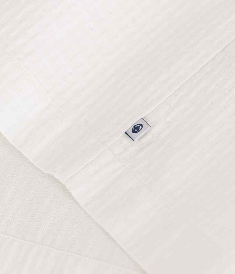 Vestido sin mangas de algod&oacute;n fa&ccedil;onn&eacute; para ni&ntilde;a blanco