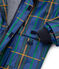 Impermeable infantil unisex de cuadros azul LIMOGES/blanco MULTICO